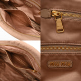 MIUMIU ミュウミュウ マテラッセ トップハンドルバッグ ピンクベージュ 5BB133 レディース レザー ハンドバッグ Bランク 中古 銀蔵