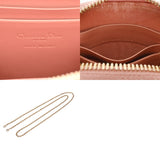 CHRISTIAN DIOR クリスチャンディオール カナージュ フォンホルダー チェーンショルダー ピンク レディース エナメル ポーチ Bランク 中古 銀蔵