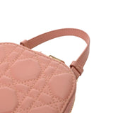 CHRISTIAN DIOR クリスチャンディオール カナージュ フォンホルダー チェーンショルダー ピンク レディース エナメル ポーチ Bランク 中古 銀蔵