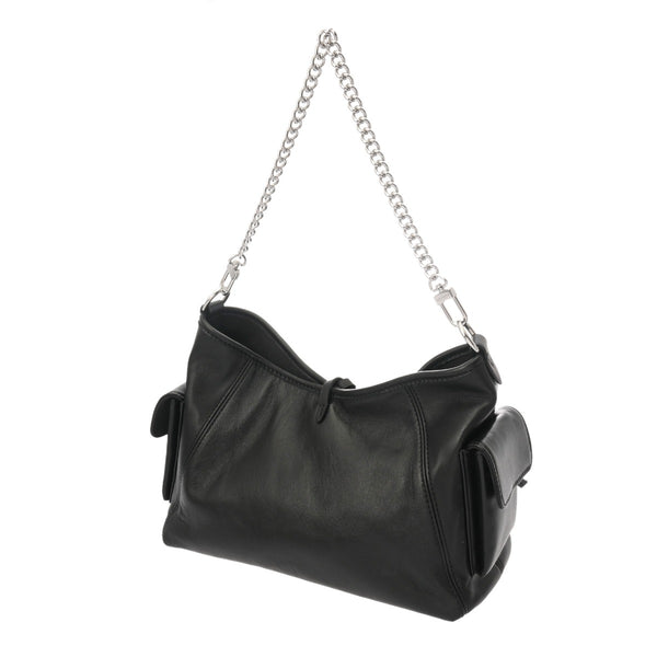 LOUIS VUITTON ルイヴィトン キャリーオール カーゴ バイブ PM ノワール M24861 レディース レザー ショルダーバッグ Aランク 中古 銀蔵