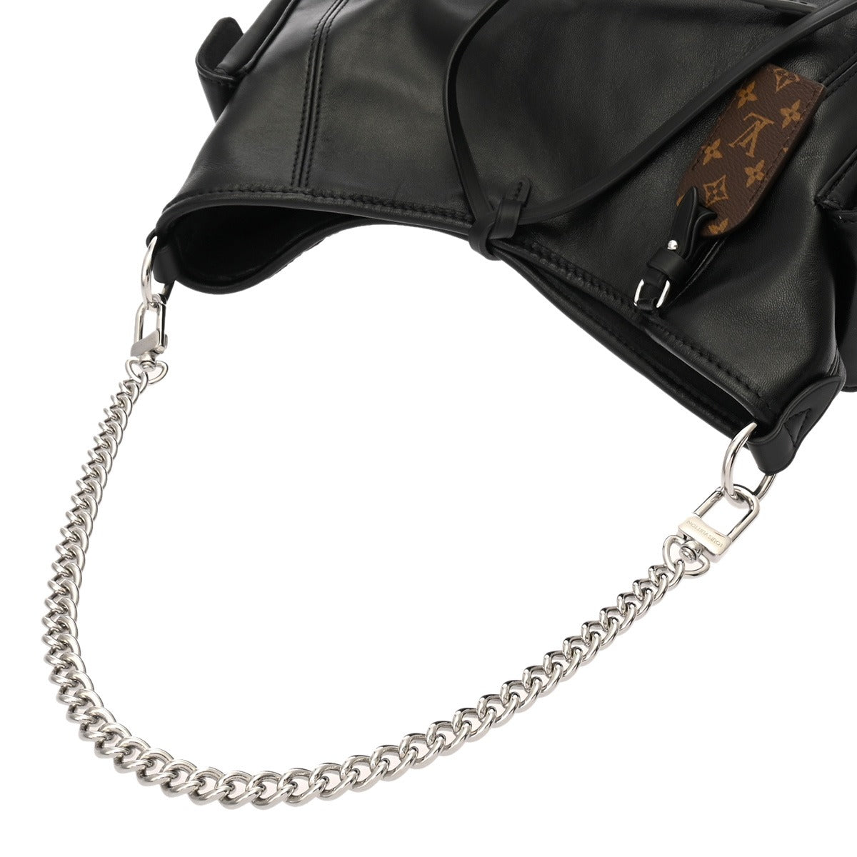 ルイヴィトン キャリーオール･カーゴ バイブ PM ショルダーバッグ M24861 ブラック レディース LOUIS VUITTON  中古 LOUIS VUITTON（ルイ・ヴィトン） キャリーオール・カーゴ バイブ PM