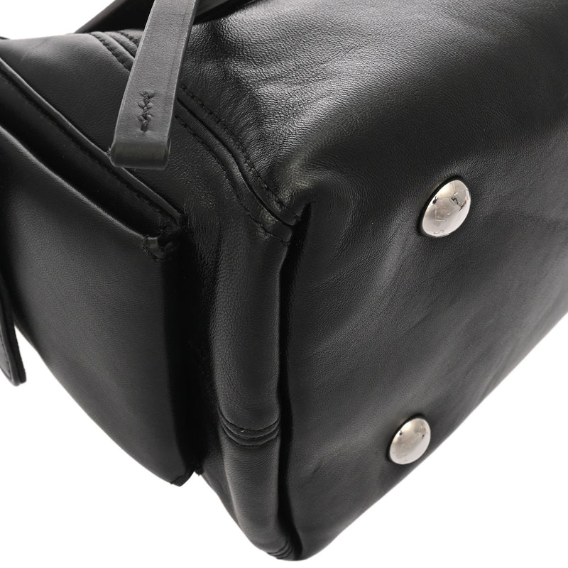 LOUIS VUITTON ルイヴィトン キャリーオール カーゴ バイブ PM ノワール M24861 レディース レザー ショルダーバッグ Aランク 中古 銀蔵