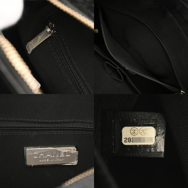 CHANEL シャネル ガブリエル ホーボー ラージ ブラック ゴールド/シルバー金具 A93824 レディース 型押しレザー ショルダーバッグ Aランク 中古 銀蔵