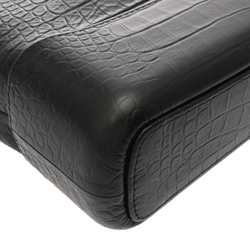 CHANEL シャネル ガブリエル ホーボー ラージ ブラック ゴールド/シルバー金具 A93824 レディース 型押しレザー ショルダーバッグ Aランク 中古 銀蔵