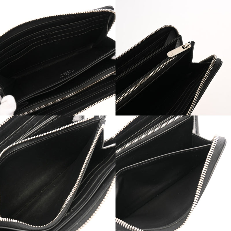 LOUIS VUITTON ルイヴィトン モノグラムマヒナ ジッピーウォレット ノワール M61867 レディース マヒナレザー 長財布 Bランク 中古 銀蔵