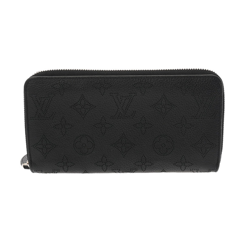 LOUIS VUITTON ルイヴィトン モノグラムマヒナ ジッピーウォレット ノワール M61867 レディース マヒナレザー 長財布 Bランク 中古 銀蔵