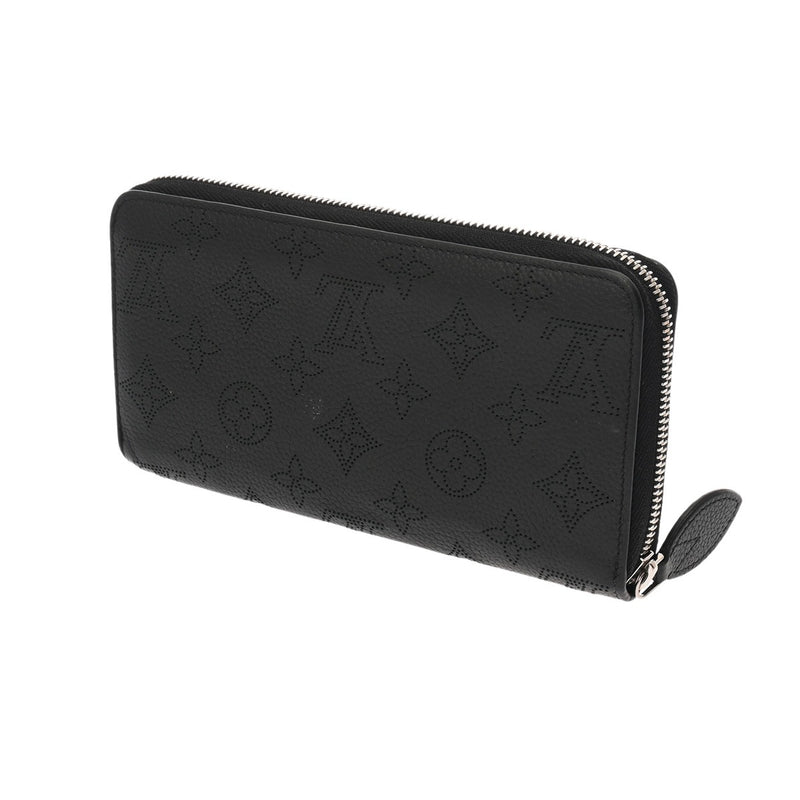 LOUIS VUITTON ルイヴィトン モノグラムマヒナ ジッピーウォレット ノワール M61867 レディース マヒナレザー 長財布 Bランク 中古 銀蔵