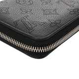 LOUIS VUITTON ルイヴィトン モノグラムマヒナ ジッピーウォレット ノワール M61867 レディース マヒナレザー 長財布 Bランク 中古 銀蔵