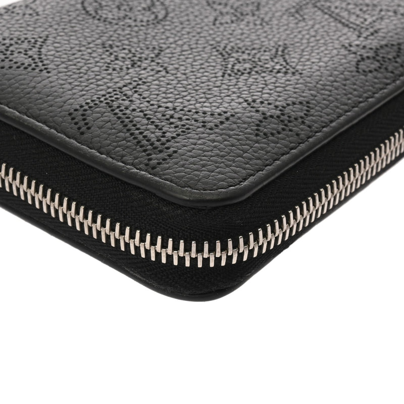 LOUIS VUITTON ルイヴィトン モノグラムマヒナ ジッピーウォレット ノワール M61867 レディース マヒナレザー 長財布 Bランク 中古 銀蔵