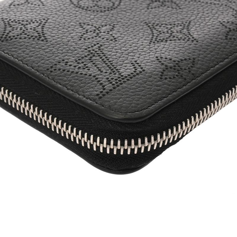 LOUIS VUITTON ルイヴィトン モノグラムマヒナ ジッピーウォレット ノワール M61867 レディース マヒナレザー 長財布 Bランク 中古 銀蔵