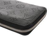 LOUIS VUITTON ルイヴィトン モノグラムマヒナ ジッピーウォレット ノワール M61867 レディース マヒナレザー 長財布 Bランク 中古 銀蔵