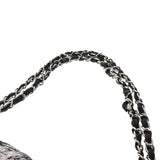 CHANEL シャネル ツイード柄 チェーンショルダー 黒/白 レディース ナイロン ショルダーバッグ ABランク 中古 銀蔵