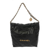 CHANEL シャネル シャネル 22 スモールショルダーバッグ ブラック AS3980 レディース カーフ 2WAYバッグ Aランク 中古 銀蔵