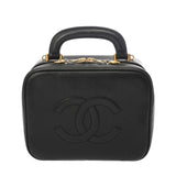 CHANEL シャネル ココマーク 2WAY ブラック レディース キャビアスキン バニティバッグ Bランク 中古 銀蔵