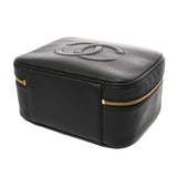 CHANEL シャネル ココマーク 2WAY ブラック レディース キャビアスキン バニティバッグ Bランク 中古 銀蔵