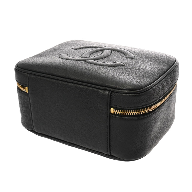 CHANEL シャネル ココマーク 2WAY ブラック レディース キャビアスキン バニティバッグ Bランク 中古 銀蔵