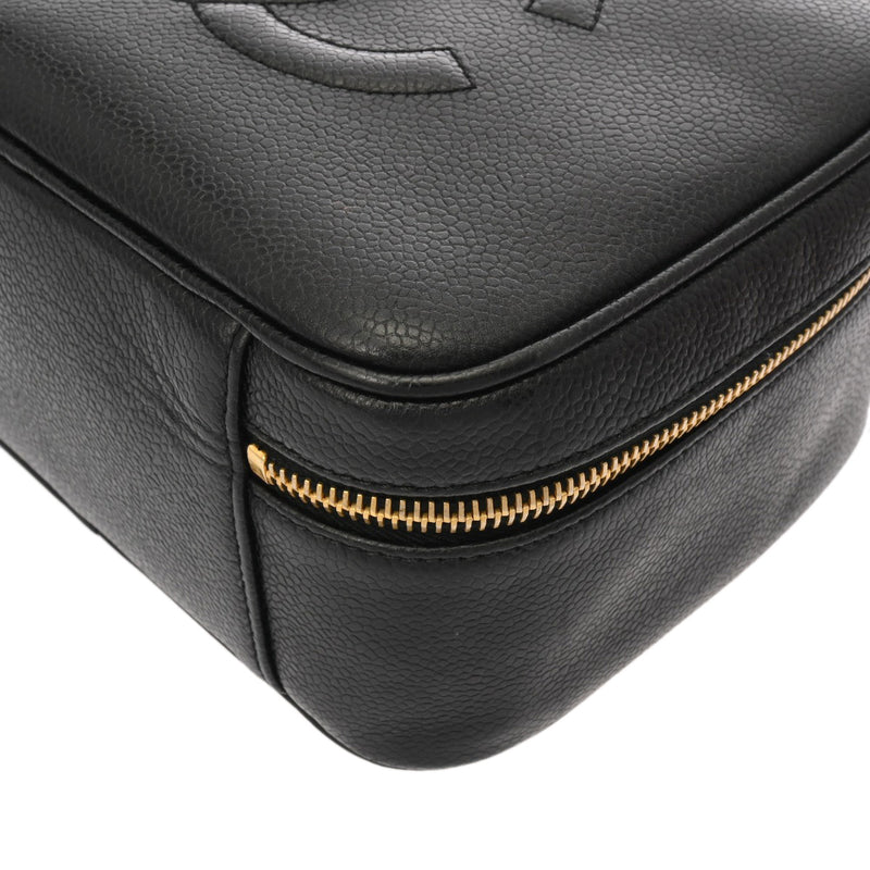 CHANEL シャネル ココマーク 2WAY ブラック レディース キャビアスキン バニティバッグ Bランク 中古 銀蔵