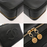 CHANEL シャネル ココマーク 2WAY ブラック レディース キャビアスキン バニティバッグ Bランク 中古 銀蔵