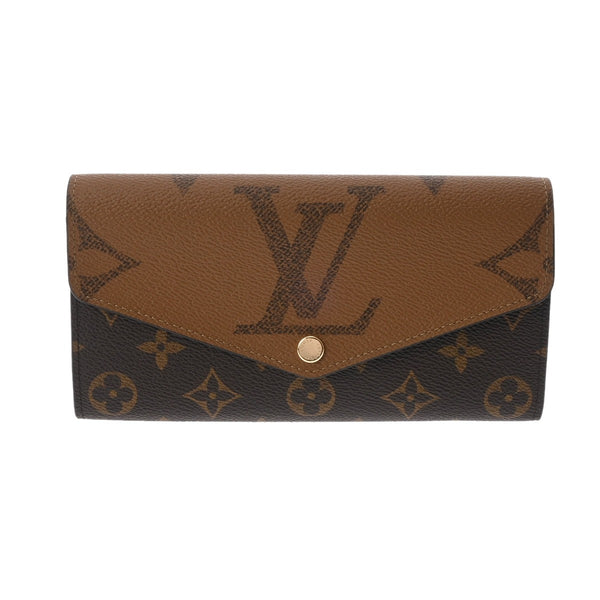LOUIS VUITTON ルイヴィトン モノグラムジャイアント リバース ポルトフォイユ サラ ブラウン M80726 レディース モノグラムキャンバス 長財布 未使用 銀蔵