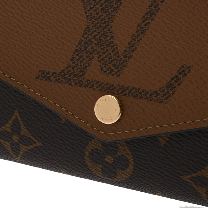 LOUIS VUITTON ルイヴィトン モノグラムジャイアント リバース ポルトフォイユ サラ ブラウン M80726 レディース モノグラムキャンバス 長財布 未使用 銀蔵