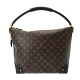 LOUIS VUITTON ルイヴィトン モノグラムリバース トライアングルソフティ ブラウン M44130 レディース モノグラムキャンバス ショルダーバッグ Bランク 中古 銀蔵