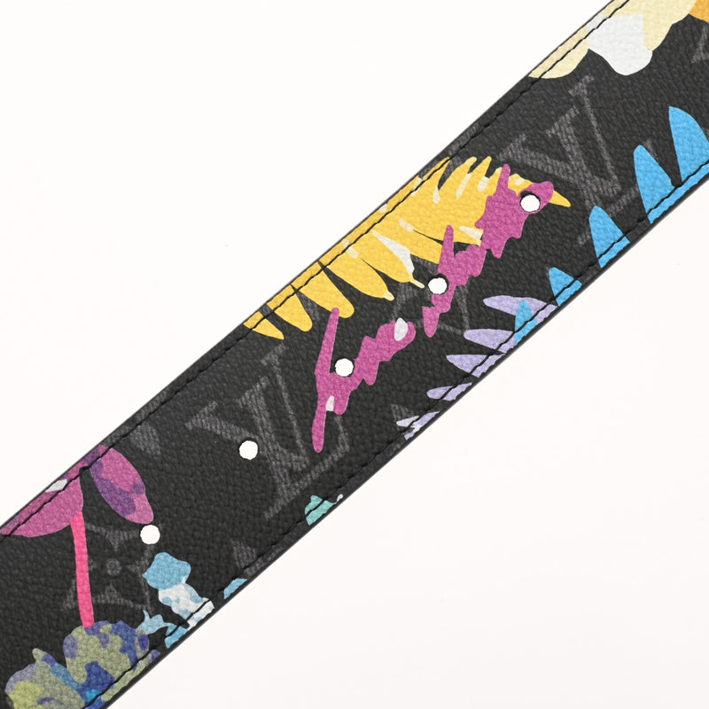 LOUIS VUITTON ルイヴィトン モノグラムエクリプス サンチュール ファリアージュ 85 ブラック MP242 メンズ モノグラムキャンバス ベルト Aランク 中古 銀蔵