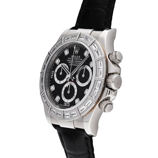 ロレックス コスモグラフ デイトナ 116589BR M番(2008年頃製造) ブラック/ダイヤモンド メンズ 腕時計 自動巻き 中古 銀蔵