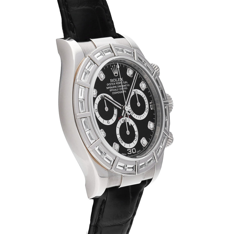 ロレックス コスモグラフ デイトナ 116589BR M番(2008年頃製造) ブラック/ダイヤモンド メンズ 腕時計 自動巻き 中古 銀蔵