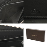 GUCCI グッチ ラウンドファスナー ディアマンテ スタッズ ブラック 449391 メンズ レザー 長財布 未使用 銀蔵
