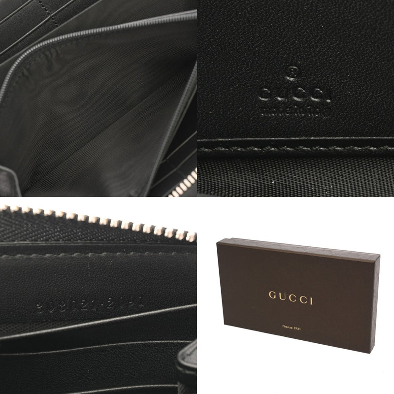 GUCCI グッチ ラウンドファスナー ディアマンテ スタッズ ブラック 449391 メンズ レザー 長財布 未使用 銀蔵