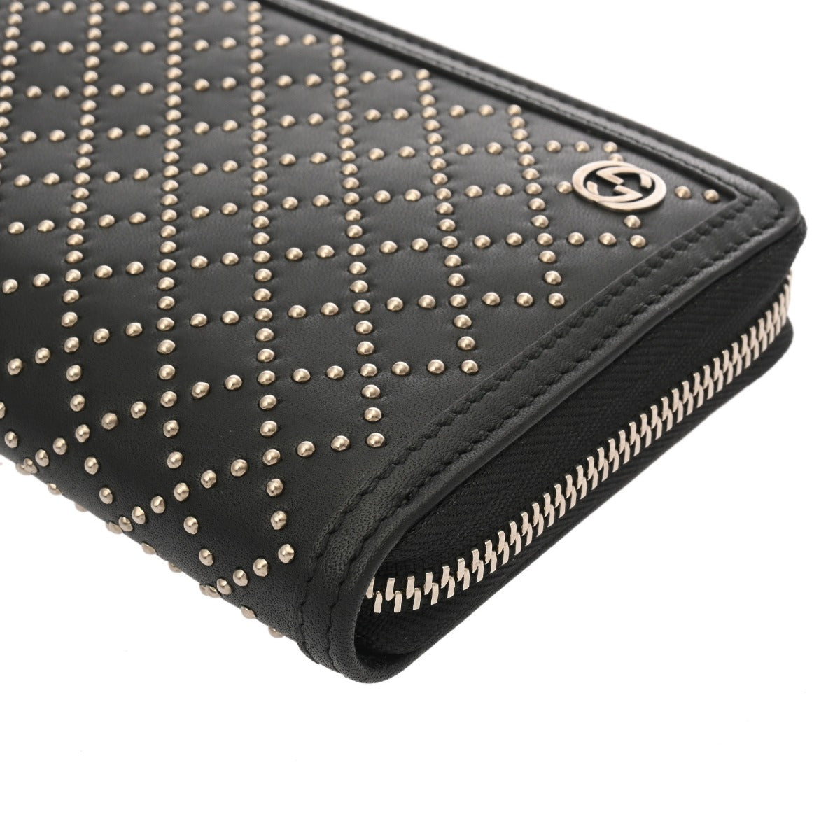 GUCCI グッチ ラウンドファスナー ディアマンテ スタッズ