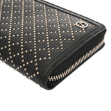 GUCCI グッチ ラウンドファスナー ディアマンテ スタッズ ブラック 449391 メンズ レザー 長財布 未使用 銀蔵