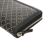 GUCCI グッチ ラウンドファスナー ディアマンテ スタッズ ブラック 449391 メンズ レザー 長財布 未使用 銀蔵