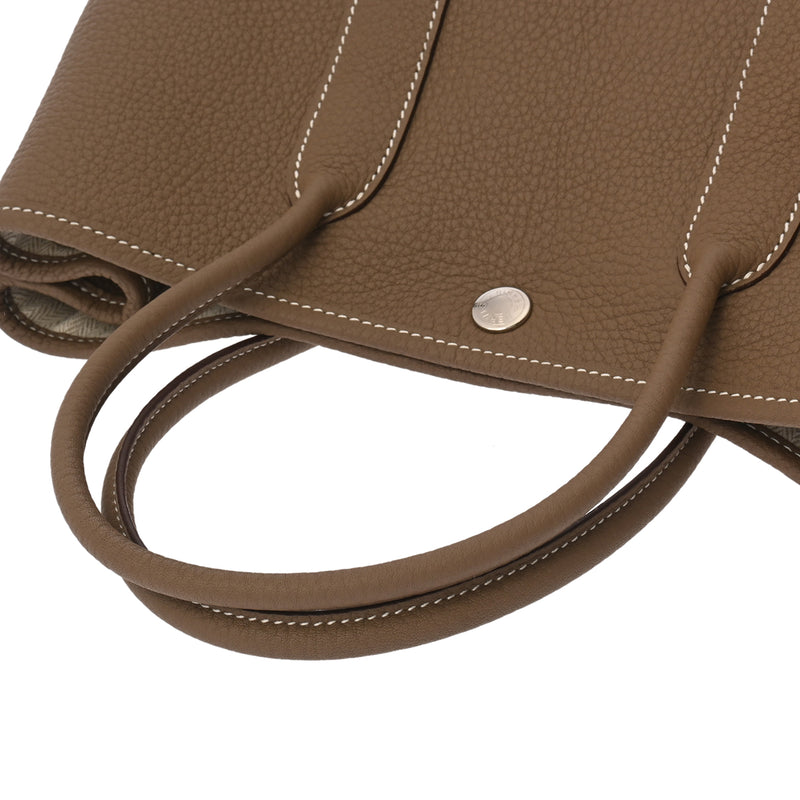 HERMES エルメス ガーデンパーティ TPM エトゥープ C刻印(2018年頃) レディース ネゴンダ ハンドバッグ 未使用 銀蔵