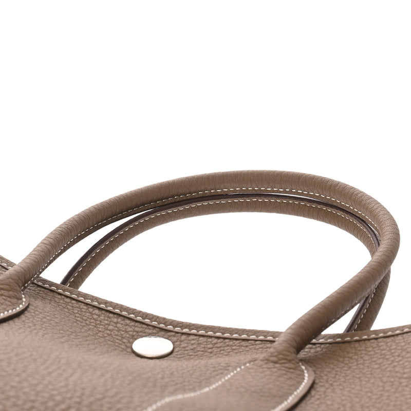 HERMES エルメス ガーデンパーティ TPM エトゥープ C刻印(2018年頃) レディース ネゴンダ ハンドバッグ 未使用 銀蔵