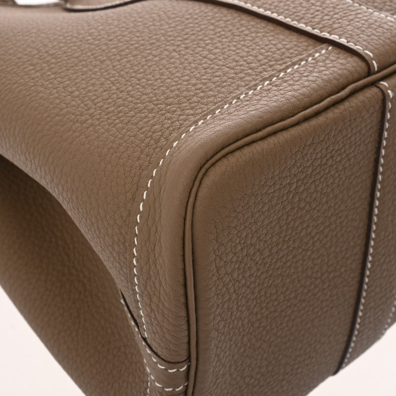 HERMES エルメス ガーデンパーティ TPM エトゥープ C刻印(2018年頃) レディース ネゴンダ ハンドバッグ 未使用 銀蔵