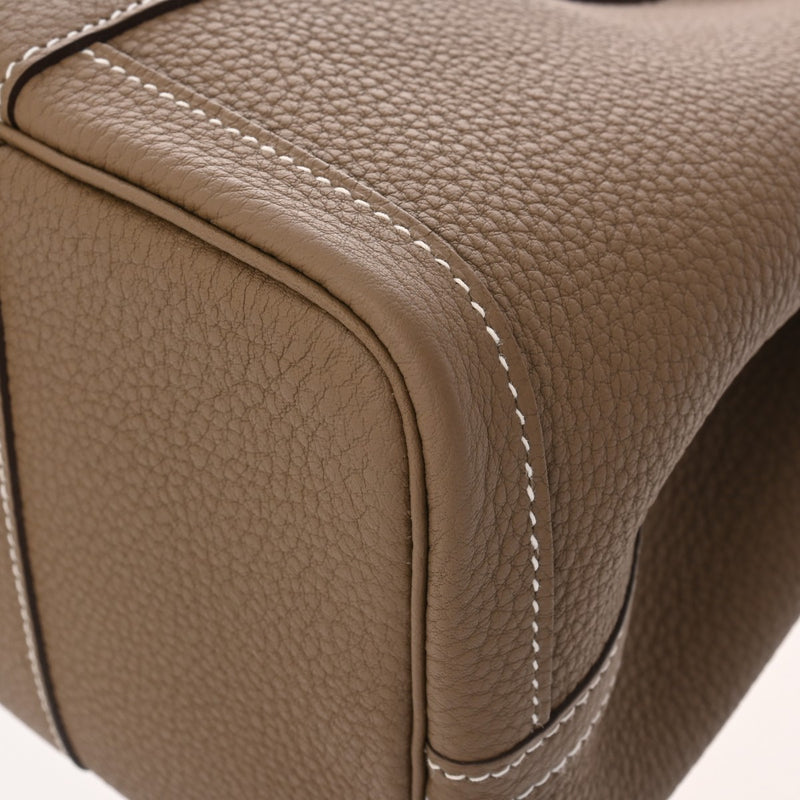 HERMES エルメス ガーデンパーティ TPM エトゥープ C刻印(2018年頃) レディース ネゴンダ ハンドバッグ 未使用 銀蔵