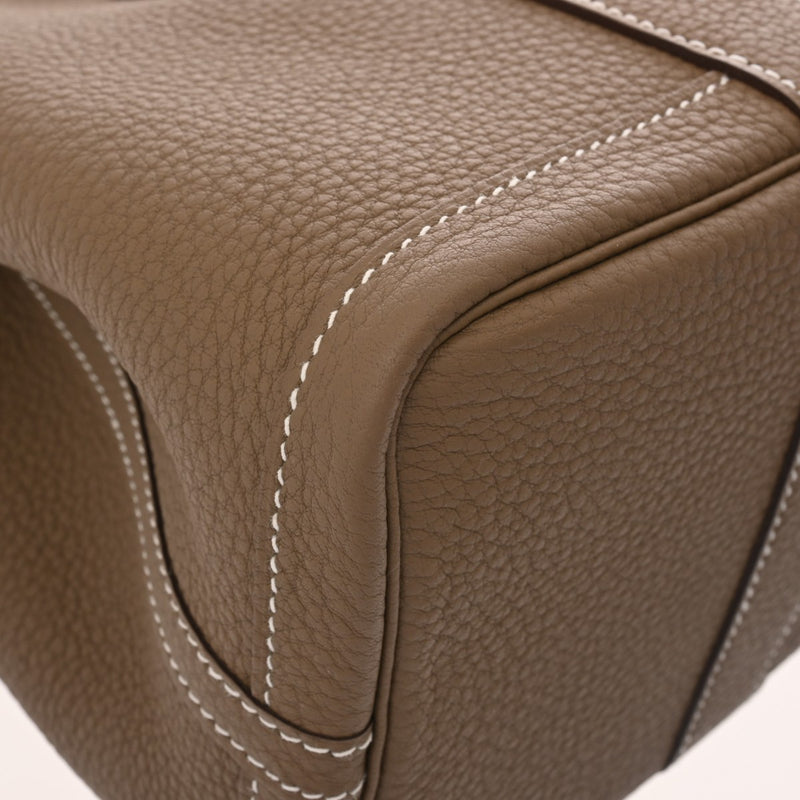 HERMES エルメス ガーデンパーティ TPM エトゥープ C刻印(2018年頃) レディース ネゴンダ ハンドバッグ 未使用 銀蔵