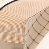 Chloe クロエ ウッディ ミディアム トートバッグ 千鳥格子柄 ホワイト/ブラウン レディース キャンバス トートバッグ 未使用 銀蔵