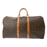 LOUIS VUITTON ルイヴィトン モノグラム キーポル 55 ブラウン M41424 ユニセックス モノグラムキャンバス ボストンバッグ Bランク 中古 銀蔵
