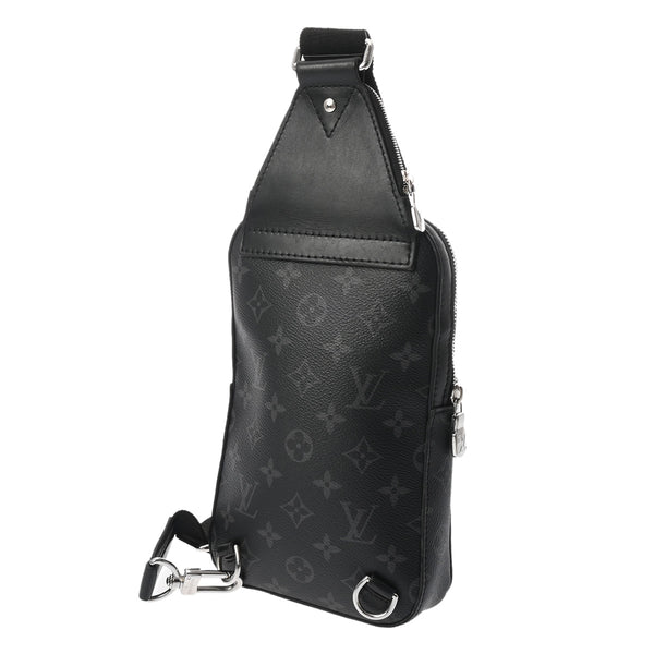 LOUIS VUITTON ブラックレザーボディバッグ LOUIS VUITTON（ルイ・ヴィトン） ルイ ヴィトン ウエストバッグ