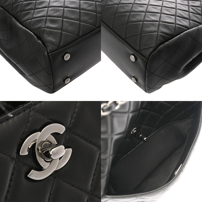 CHANEL シャネル マトラッセ 巾着 黒 レディース ラムスキン