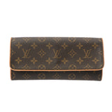 LOUIS VUITTON ルイヴィトン ポシェットツイン GM ブラウン M51852 レディース モノグラムキャンバス ショルダーバッグ Bランク 中古 銀蔵