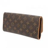 LOUIS VUITTON ルイヴィトン ポシェットツイン GM ブラウン M51852 レディース モノグラムキャンバス ショルダーバッグ Bランク 中古 銀蔵