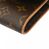LOUIS VUITTON ルイヴィトン ポシェットツイン GM ブラウン M51852 レディース モノグラムキャンバス ショルダーバッグ Bランク 中古 銀蔵