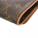LOUIS VUITTON ルイヴィトン ポシェットツイン GM ブラウン M51852 レディース モノグラムキャンバス ショルダーバッグ Bランク 中古 銀蔵