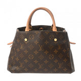 LOUIS VUITTON ルイヴィトン モンテーニュ BB 2WAY ブラウン M41055 レディース モノグラムキャンバス ハンドバッグ Bランク 中古 銀蔵