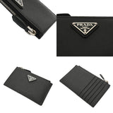 PRADA プラダ コインカードケース ブラック 1MC086 レディース サフィアーノ コインケース ABランク 中古 銀蔵