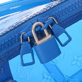 LOUIS VUITTON ルイヴィトン モノグラムプリズム キーポル バンドリエール 50 ブルー M53272 ユニセックス PVC ボストンバッグ ABランク 中古 銀蔵