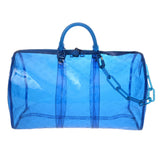 LOUIS VUITTON ルイヴィトン モノグラムプリズム キーポル バンドリエール 50 ブルー M53272 ユニセックス PVC ボストンバッグ ABランク 中古 銀蔵